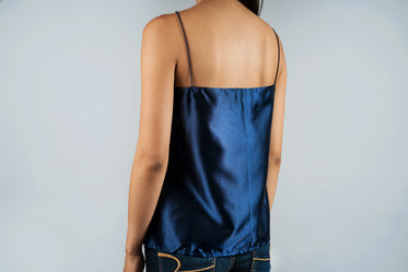 back satin blouse