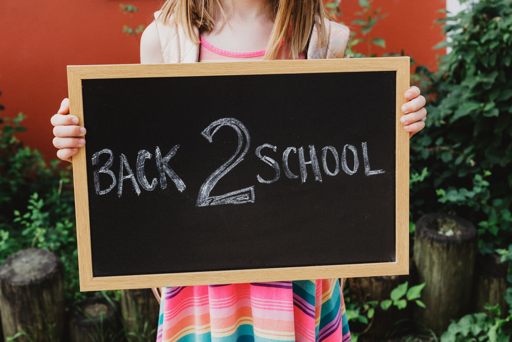 back to school chalkboard