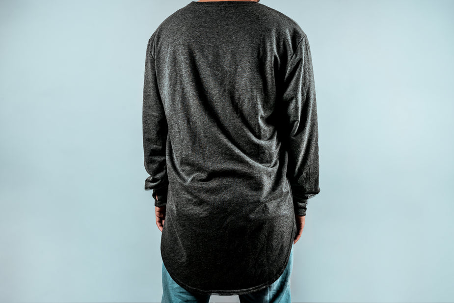General Back View Free Stock Photo of Back View Mens Grey Long Sleeve — HD Images