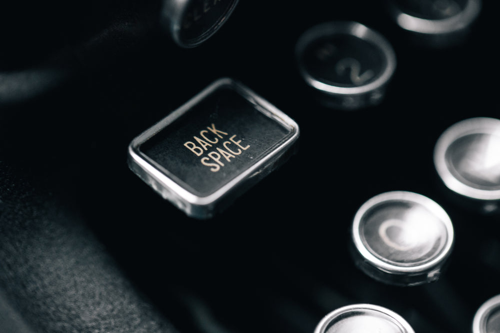 backspace typewriter key