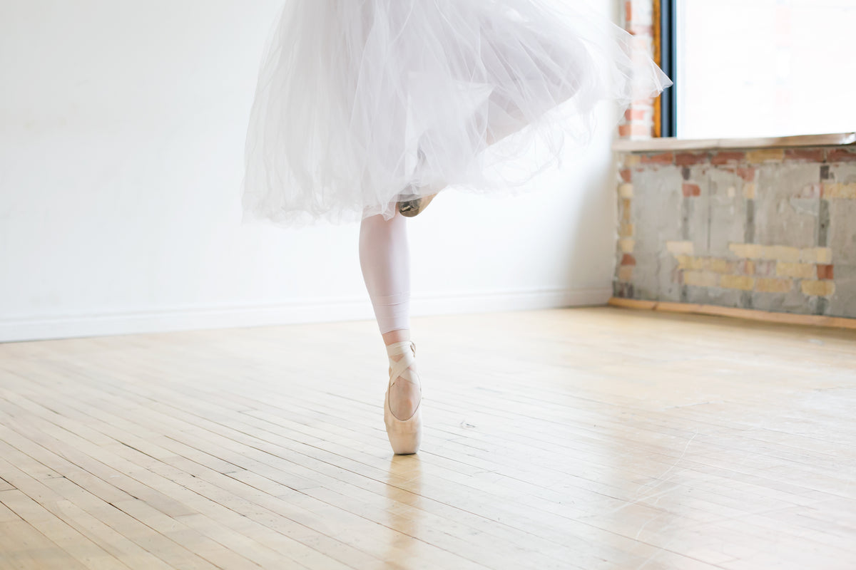 芭蕾舞演员用一只脚趾
