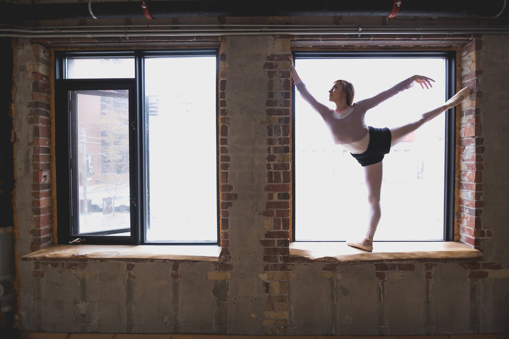 ballet dancer in window