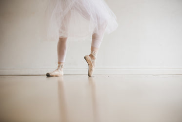 ballet dancer stretches feet