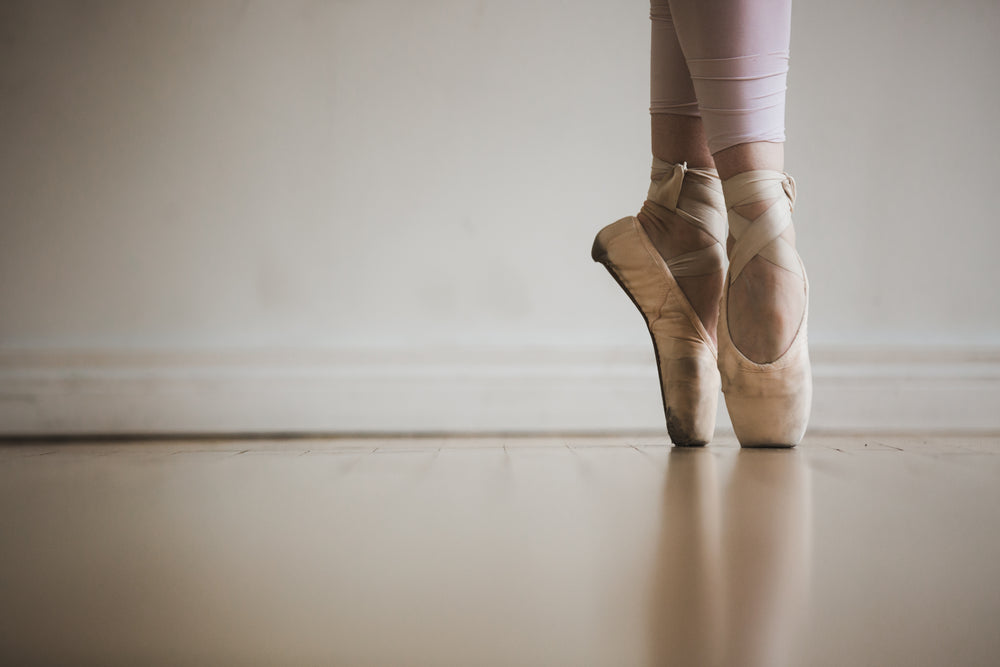 Ballet Shoes Hanging On A Barre Stock Photo - Download Image Now