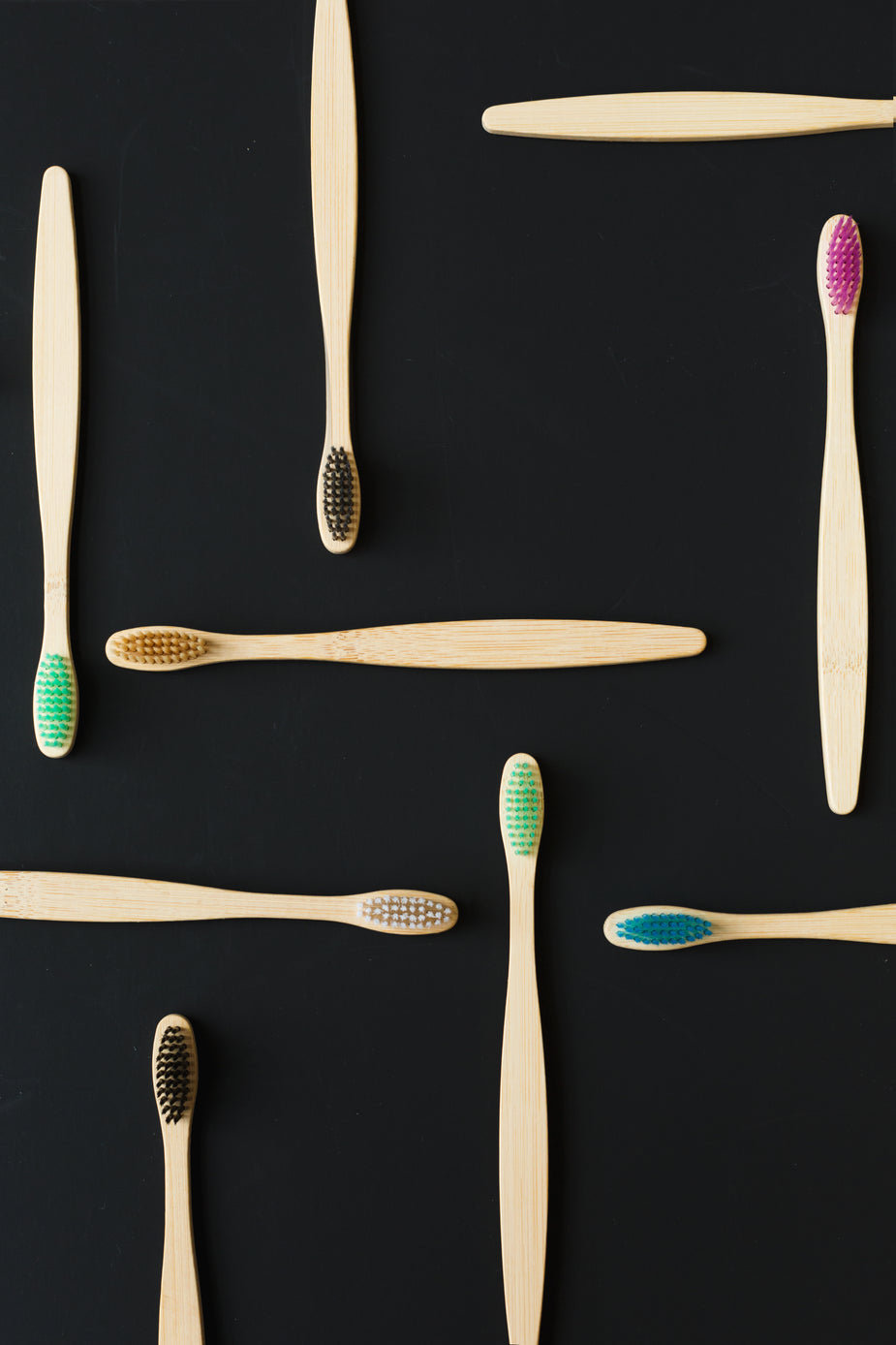 Free Bamboo Brushes On Black Image: Stunning Photography