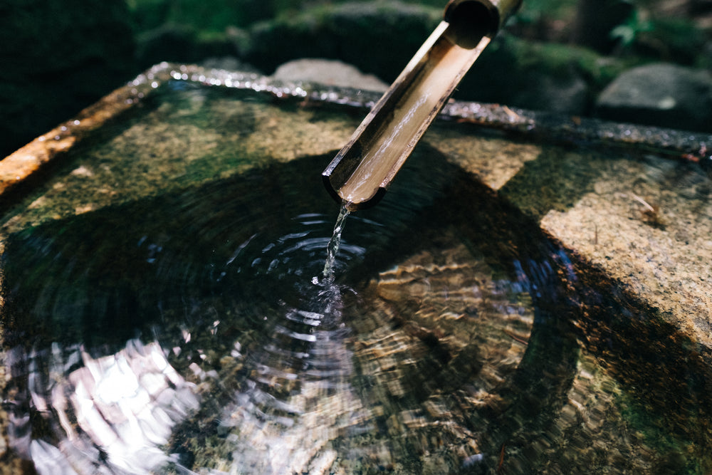 bamboo water fountain