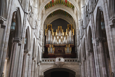 baroque style organs in a cathedral
