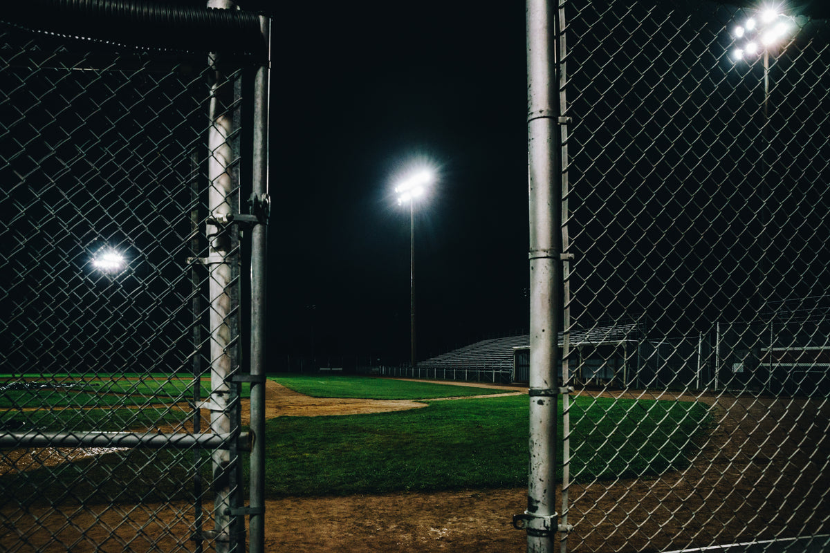 basball field at night