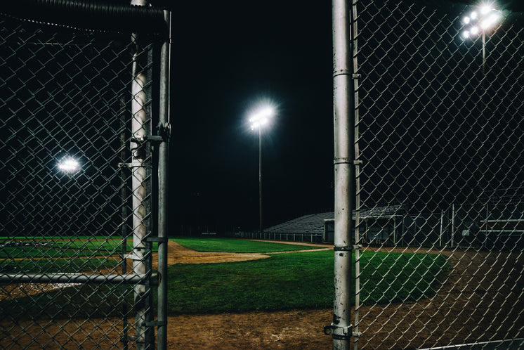 Basball Field At Night