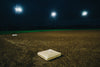 baseball diamond at night