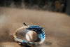 baseball glove in dust