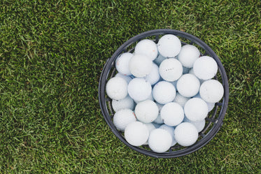 basket of golf balls