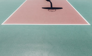 basketball court hoop shadow