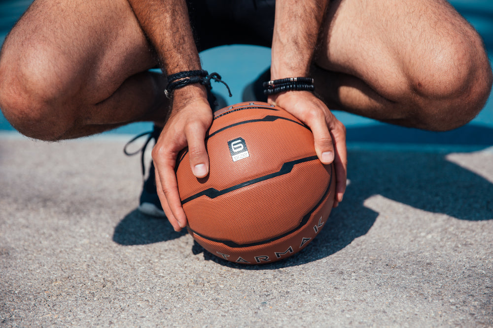 basketball in hand