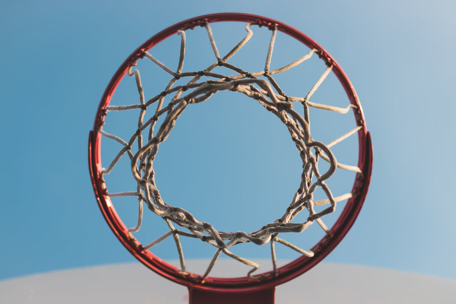 Nba Net Side View Free Basketball Net From Below Photo — High Res Pictures