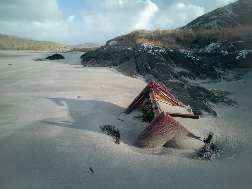 beach chair with an untold story