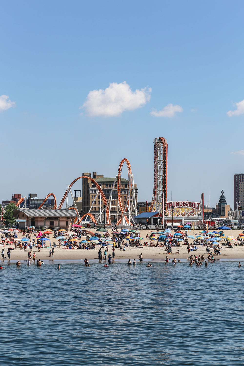 beach day at coney island