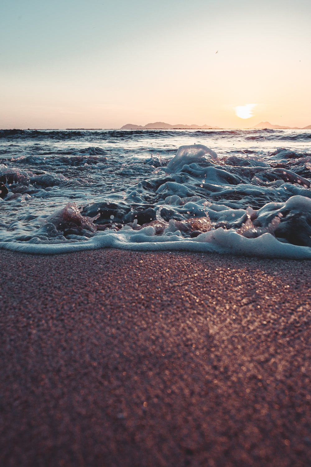 beach sands and the sunlight