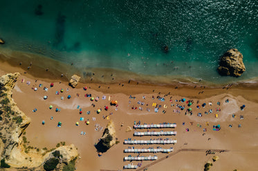 beach view by drone