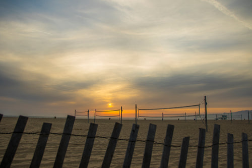 beach volleyball courts