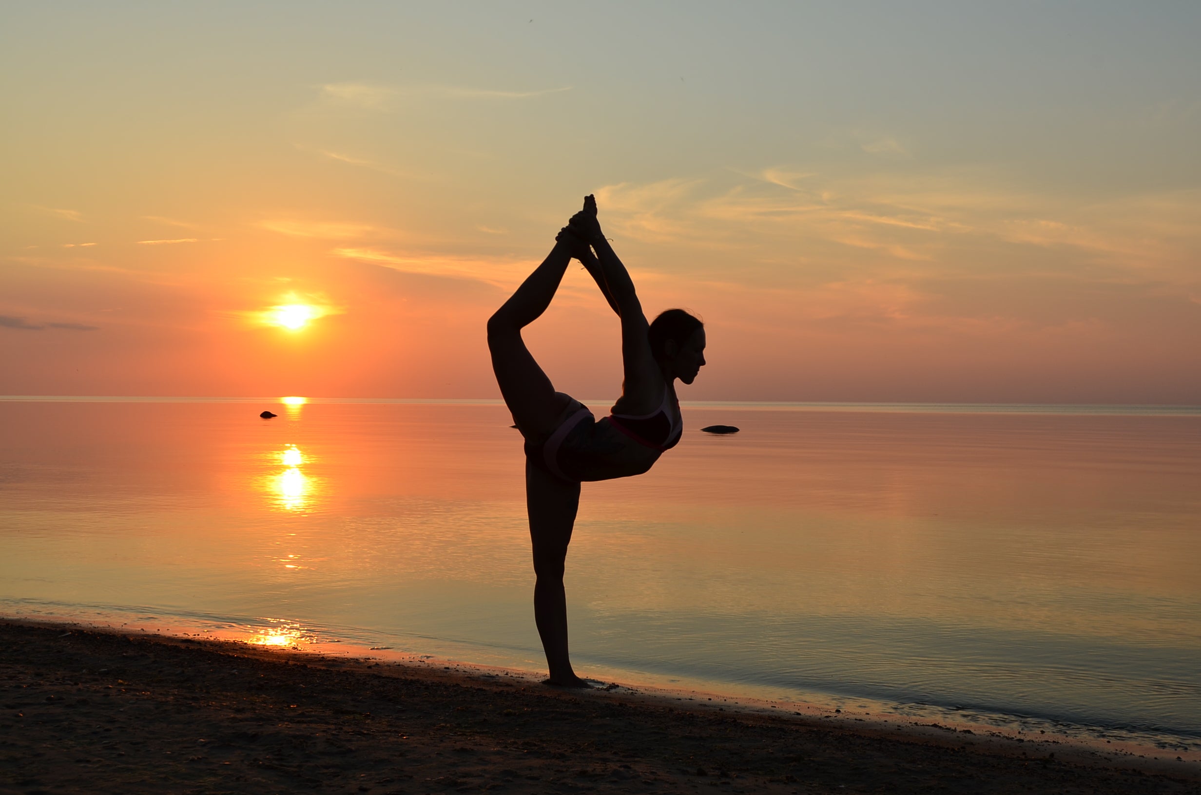 Asian Chinese Woman in Various Yoga Poses at the Beach Stock Photo - Image  of sand, holiday: 179715518