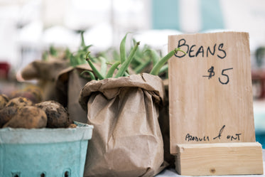 beans at farmers market