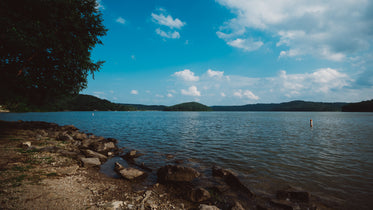 beautiful blue waterscape