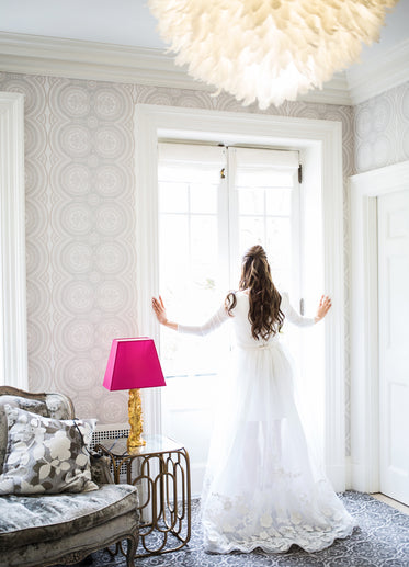 beautiful bride on wedding day