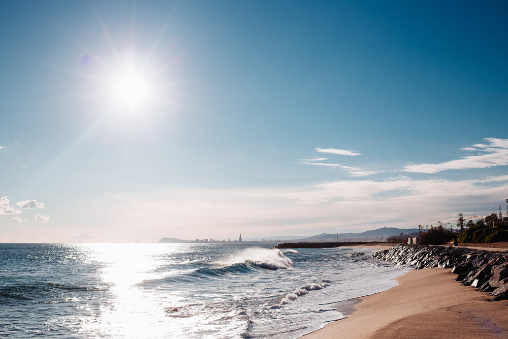 beautiful day at the beach