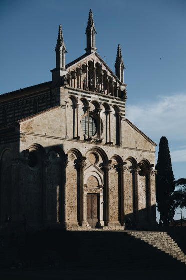 beautiful stone cathedral and church