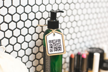 beauty product with qr