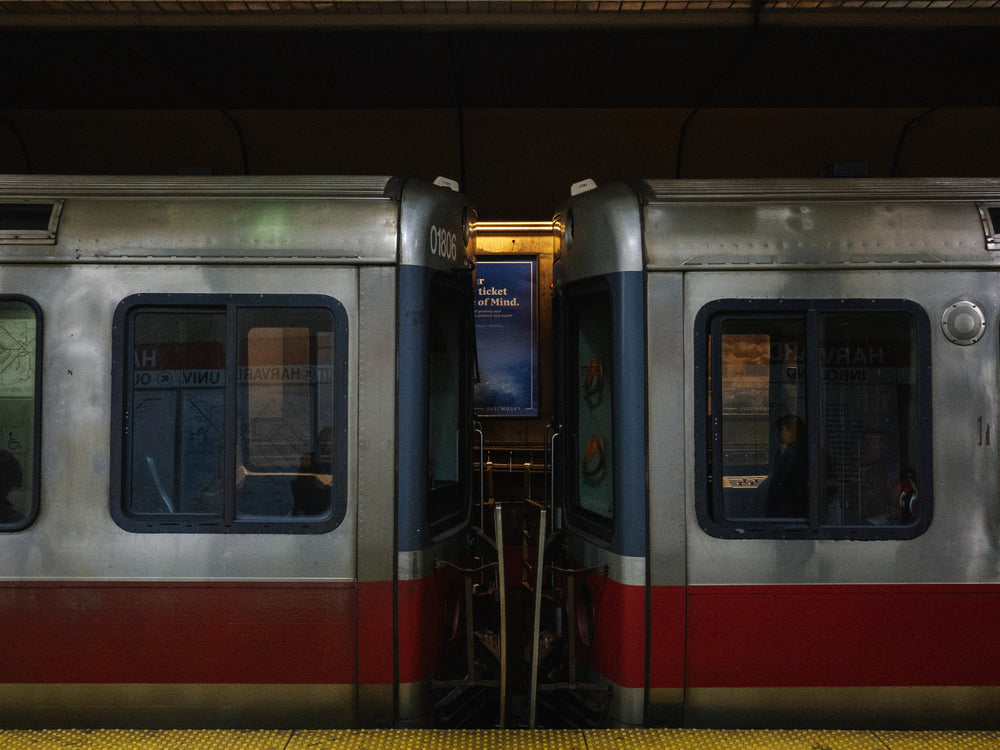 between subway cars