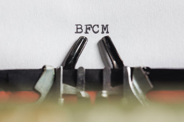 bfcm on typewriter