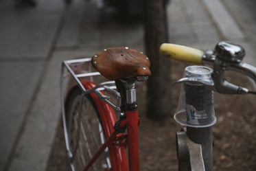 bike seat on locked bike