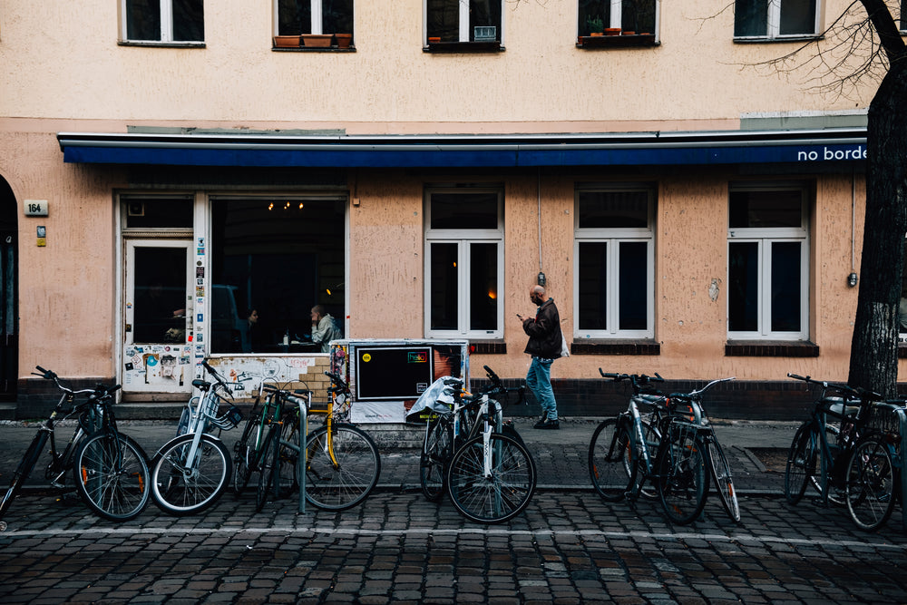 bikes and posters