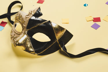 black and gold mask