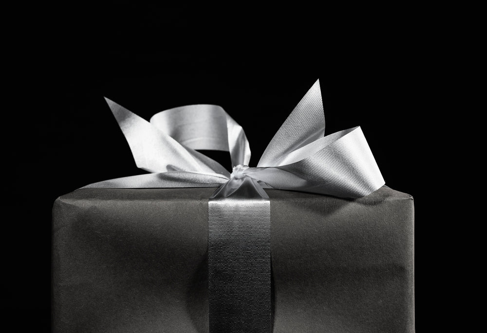 black and white gift box