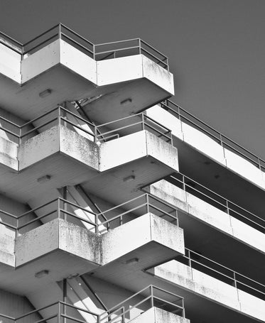 black and white stair architecture