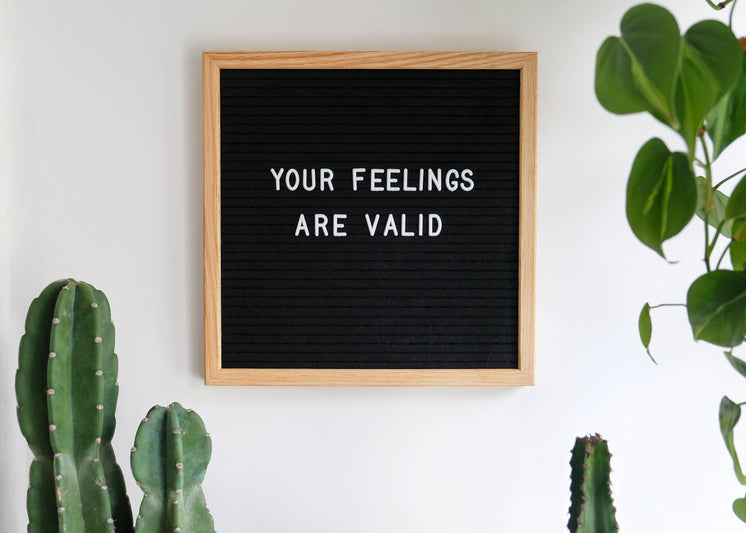 Black Board With White Letters Your Feelings Are Valid