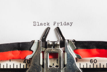 black friday on a typewriter machine