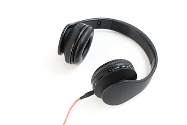 cool black headphones