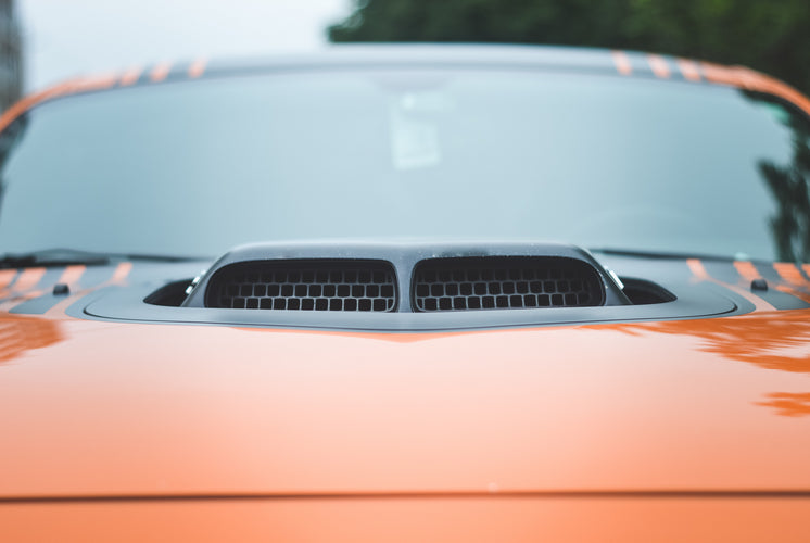 Black Intake On Orange Sportscar