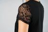 black lace sleeve