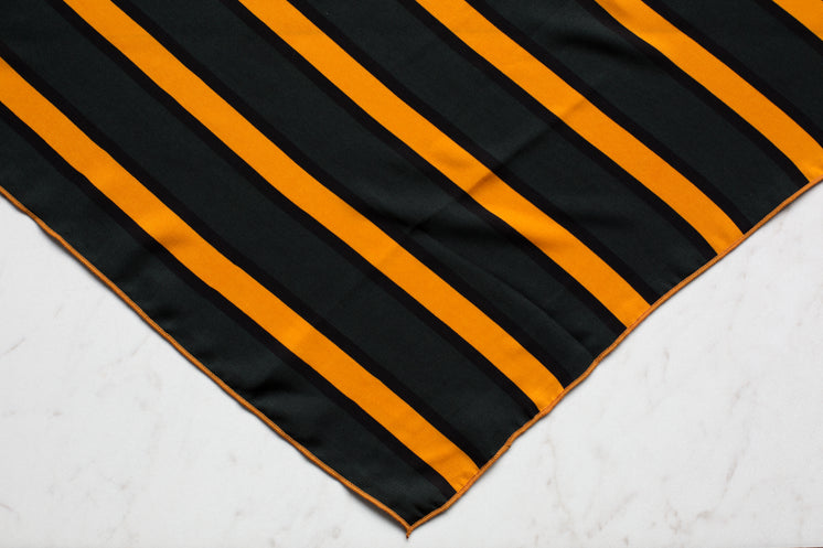 a sheet with purple and orange stripes