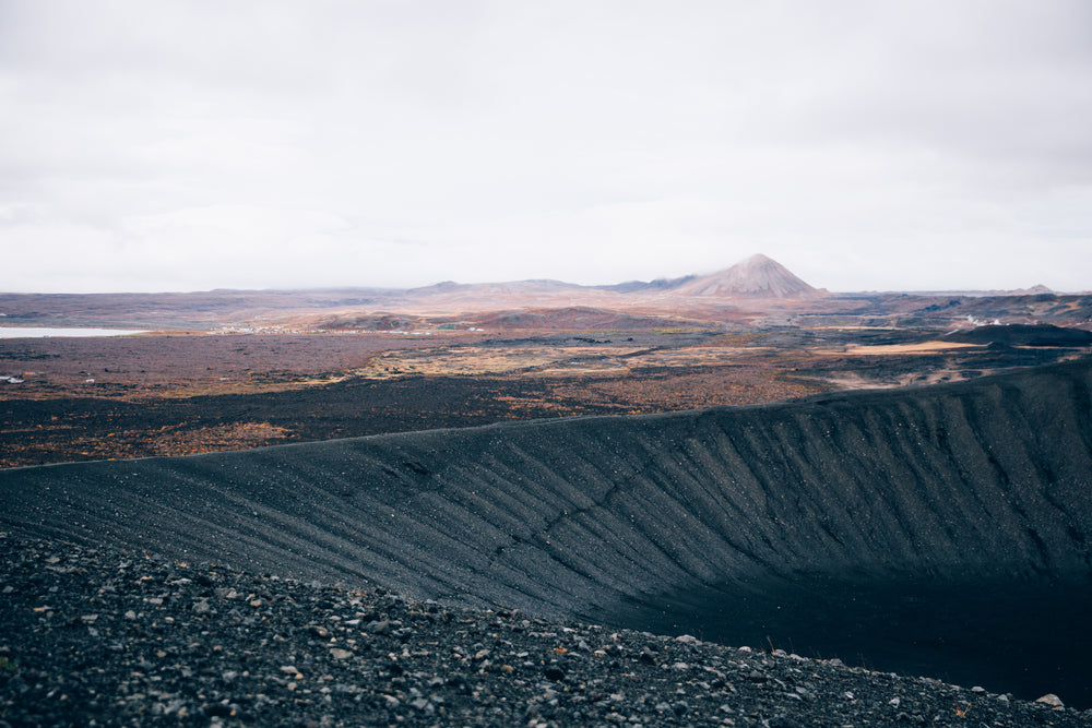 black sand & hills