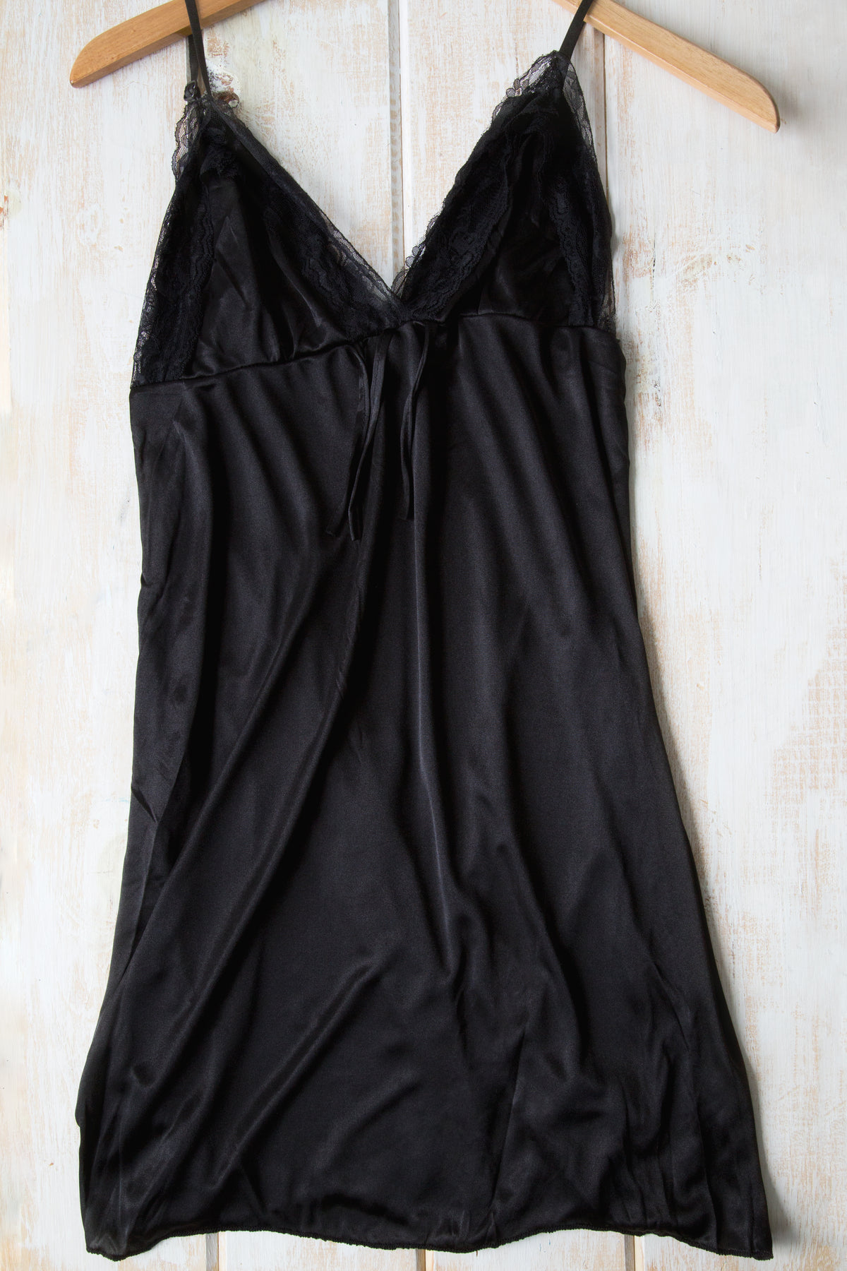 black slip lingerie