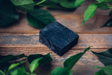black soap on wood