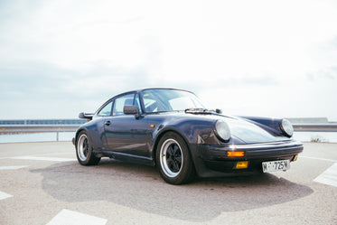 black vintage sports car