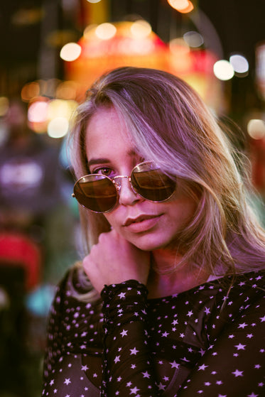 Free Stock Photo of Blonde Model At Night — HD Images