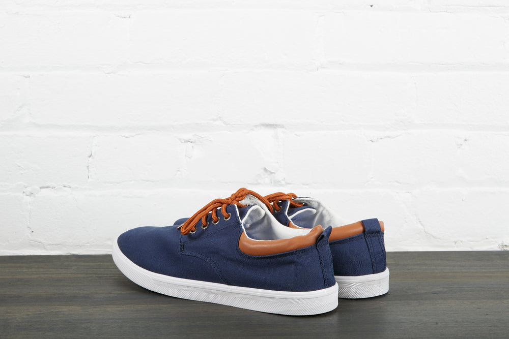 blue and white skate shoes